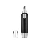 Battery-powered device for trimming nose and ear hair, model ATNE01, black color